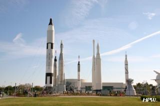 Kennedy Space Center - Rocket Garden - verschiedene Raketen
